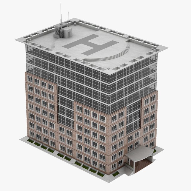 Office Building 02 3D Model