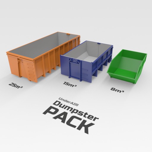Dumpster pack						 Free 3D Model