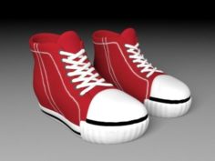 Red shoes 3D Model