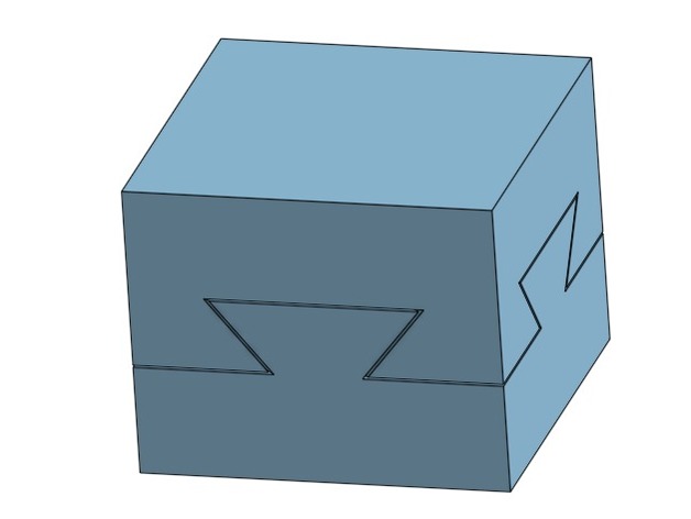 Dovetail box 3D Print Model