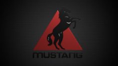 Mustang tractor logo 3D Model