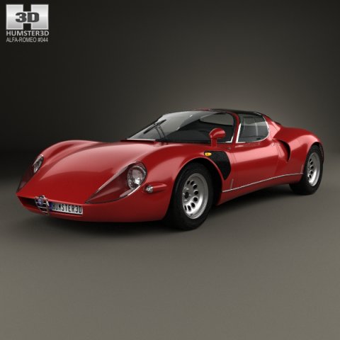 Alfa Romeo 33 Stradale 1967 3D Model