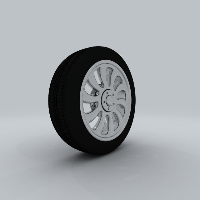 Vehicle – Tire Wheel 3D Model