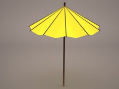 Commercial Market Umbrella 3D Model