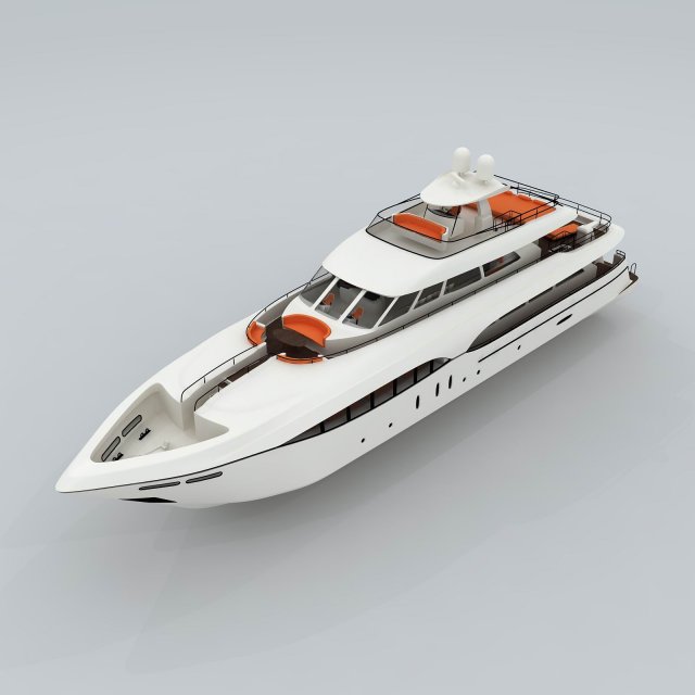 Transportation – Yacht 13 3D Model