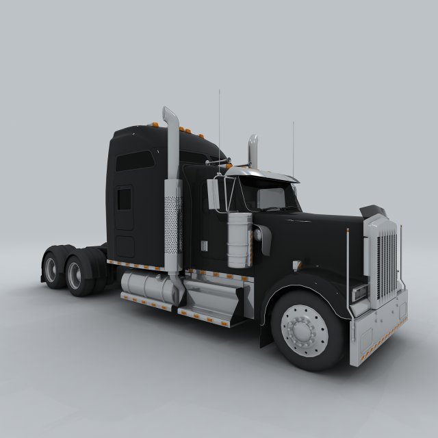 Transportation truck 35000 3D Model - 3DHunt.co