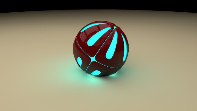 Glowing ball 3D Model