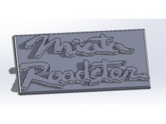 Mazda Miata roadster sign  3D Print Model
