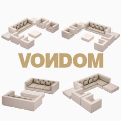 Vondom Vela Sofa Set 3D Model
