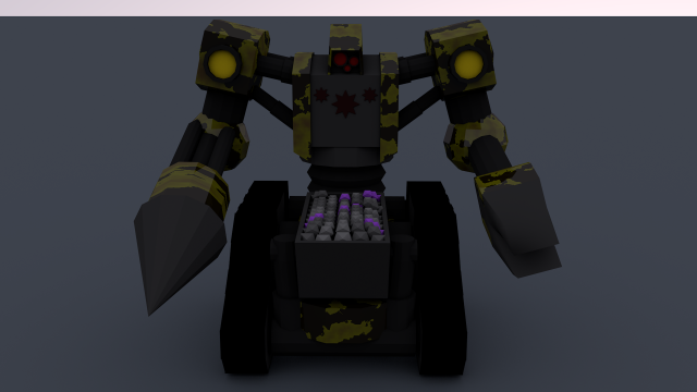 Mining Robot 3D Model