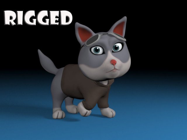 Cartoon cat 3D Model