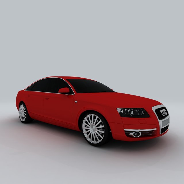 Vehicle – Audi car A6L 3D Model