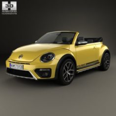 Volkswagen Beetle Dune Convertible 2016 3D Model