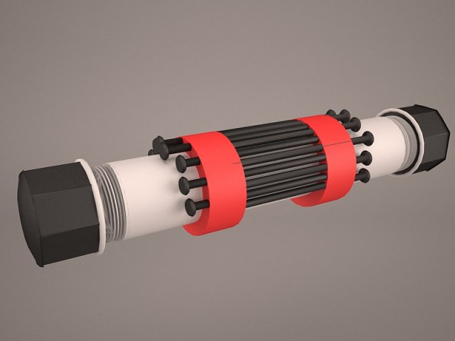 Pipe Bomb Bundled 3D Model