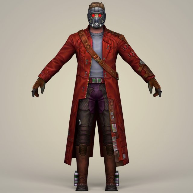 Star Lord Fantasy Character 3D Model