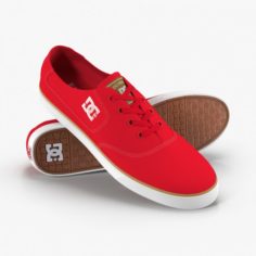 DC Shoes – Flash TX Red 3D Model