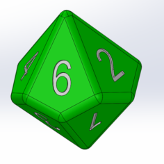 10 sided dice 3D Print Model