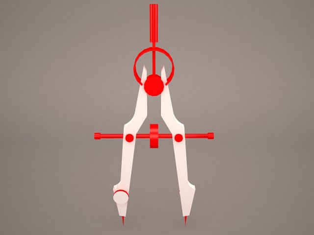 Drafting Compass 3D Model