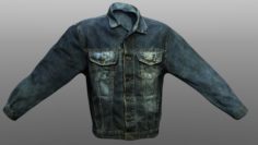 Jeans Jacket Closed 3D Model