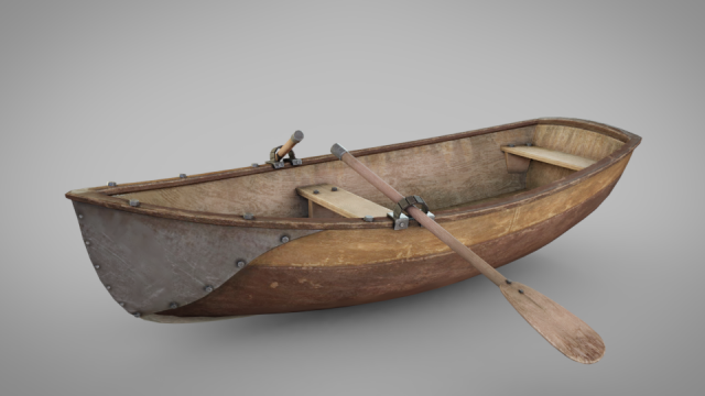 Row Boat 3D Model