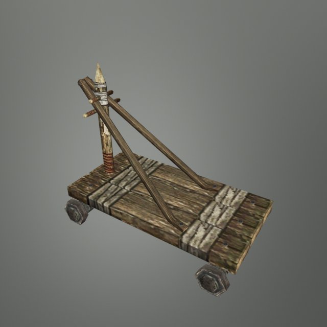 Medieval Transport cart 02 3D Model