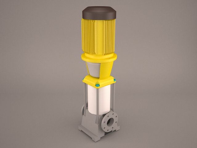 Grundfos pump 3D Model