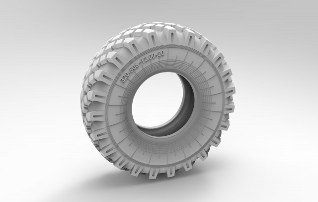 Tires ZIL 131 3D Model