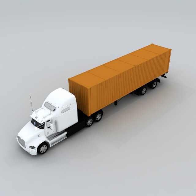 Transportation truck 77386 3D Model