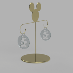 mickey earring 3D Print Model