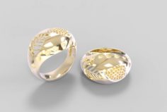 Ring with leaves 3D Model
