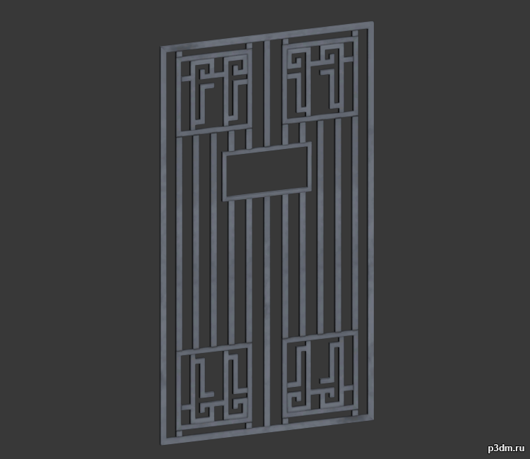 High Rent Door Cage 3D Model