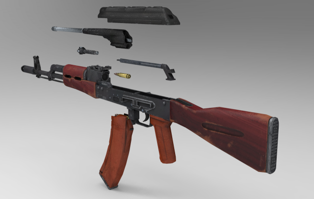 AK-74 3D Model