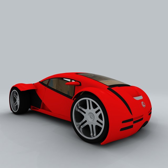 Vehicle – supercar car 14 3D Model