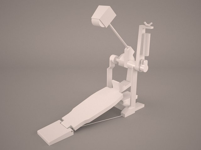 Bass Drum Pedal 3D Model