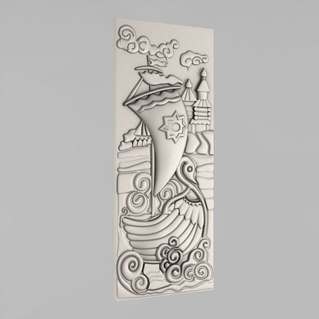 Carved panels decor 16 3D Model