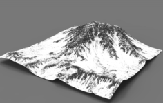 Winter mountains 3D Model