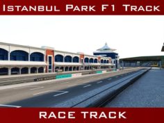 Istanbul Park Racing Circuit Track 3D Model