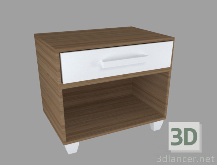 3D-Model 
Bedside table.