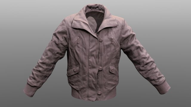 Jacket low poly model 3D Model
