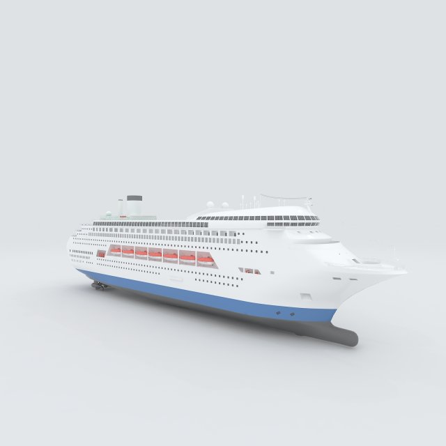 Vehicles – large passenger ship 04 3D Model