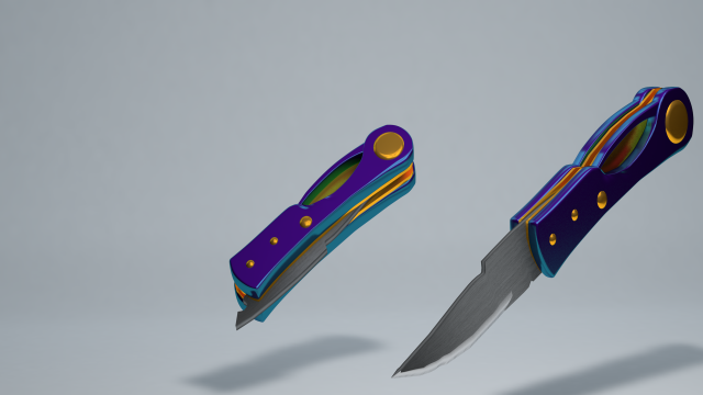 Flip knives 3D Model