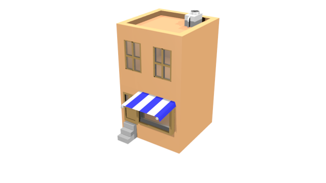 Low poly house 3D Model