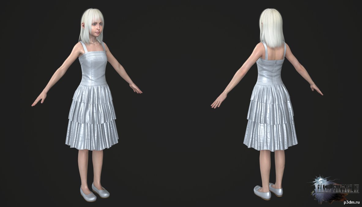Young Luna 3D Model