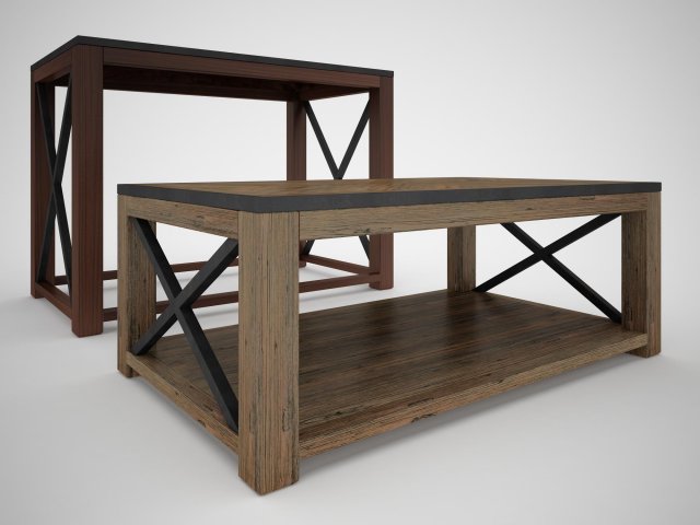Tillman Sofa Table 3D Model