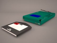 Iomega USB Zip Drive w Disk 3D Model