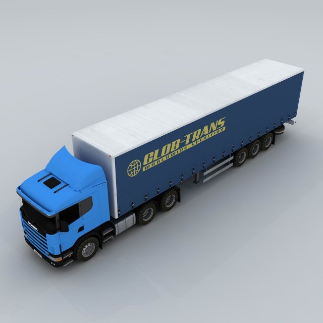 Transportation truck 91601 3D Model