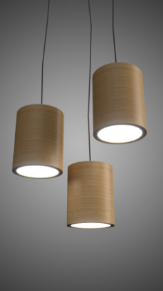 Minimal Wood Lamp 3D Model