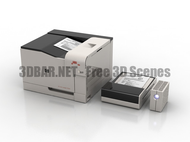 Office PC equipment printer scaner ups 3D Collection