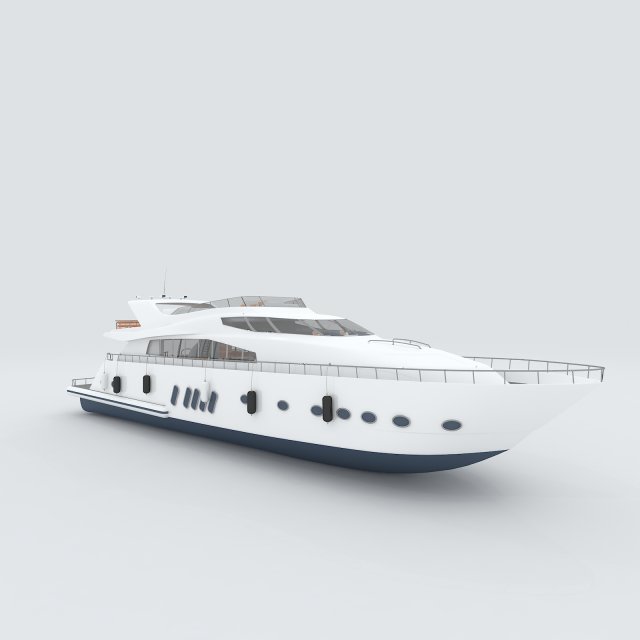 Vehicle Yacht 15509 3D Model