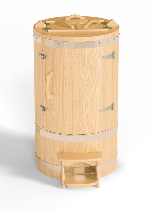 Cedar round phytobarrel D780 3D Model